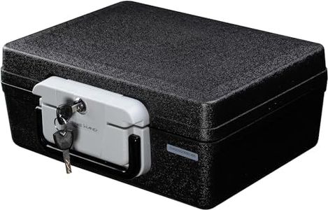 Genie Hand | Coffre-Fort a Clé Portable à Mallette Ignifuge LFS30 Étanche IPX6 Boite Anti Feu avec Cles et Serrure B-Class