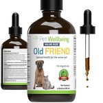 Pet Wellbeing Old Friend for Senior Dogs & Cats - Vet-Formulated - Aging Immune System & Joint Mobility Support in Older Pets - Natural Herbal Supplement 4 oz (118 ml)