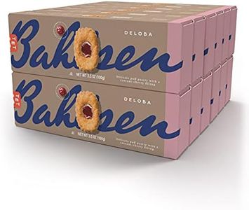 Bahlsen Deloba Red Currant Cookies (12 boxes) - Sweet & delicate, buttery puff pastries with light crispy layers and red currant filling - 3.5 oz boxes