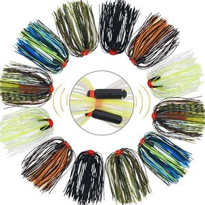 Silicone Jig Skirts Fishing Lure Skirt Replacement for Spinnerbaits Bass Buzzbaits Fishing Jigs Fishing Lures Craw Jig Trailers Fishing Rattle Bass Skirts Casting Jigs Football DIY Squid Jig Skirt