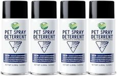 QSKUDP Spray Deterrent Device Refill for Pet-Safe SSS-Cat System - Non-VOC Dog & Cat Spray Deterrent - Safe Cat Deterrent for Counters & Trouble Areas - 15.56oz Total 4 Pack