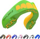 SAFEJAWZ Mouthguard Slim Fit, Adults and Junior Mouth Guard with Case for Boxing, Basketball, Lacrosse, Football, MMA, Martial Arts, Hockey and All Contact Sports (Ogre, Youth (Up to 11 Years))