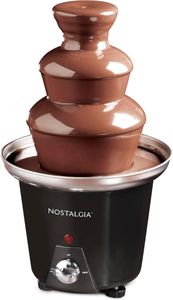 Nostalgia 3-Tier Chocolate Fountain – Stainless Steel Fondue Machine