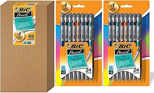 BIC Xtra-Precision Mechanical Pencil, Metallic Barrel, Fine Point (0.5mm), 48-Count