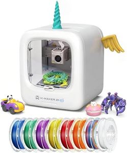 AOSEED 3D Printer for Kids, AI-Powered Fully Assembled 3D Printer with Up to 400mm/s Speed, Auto Leveling, 1500+ Models & 16+ Modules, Includes 8 PLA Filaments for Home and School Use, X-MAKER JOY AI+
