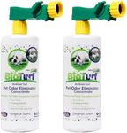 BioTurf BioS+ Turf Cleaner for Pet Urine Outdoor – Artificial Turf Cleaner Deodorizer Concentrate – Fake Grass & Yard Deodorizer for Dog Urine & Feces – Enzyme Kennel Odor Eliminator 32oz 2pk