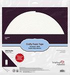 Scrapbook Adhesives by 3L Crafty Foam Tape, 54ft x 0.39in, White