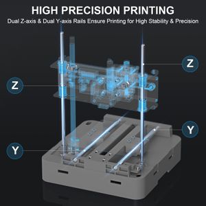 WEEFUN Tina2 3D Printer – Auto Leveling, Compact Desktop