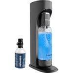 DrinkMate 410-02-3z Beverage Carbonation Maker with 3 oz Test Cylinder, Matte Black, 18/8 Stainless Steel