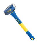 Groz Alloy Steel Estwing Hard Face Sledge Hammer, Fiberglass Handle (1.1- Kg Head x 16- Inch Handle)