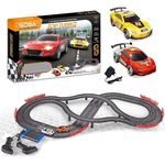 MIRALI Latest 2023 Slot car Hand-Operate Track Cars 4.9 Meter Stainless Steel Track Set Racing Race Track (Multicolor)