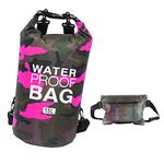 Idefair Waterproof Dry Bag, Floating Dry Backpack Beach Bag Lightweight Dry Sack for The Beach, Boating, Fishing, Kayaking, Swimming, Rafting,Camping 5L 10L 15L 20L 30L