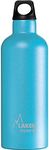 Laken Thermo Futura Vacuum Insulated Stainless Steel Water Bottle Narrow Mouth, Cyan, 17 Ounce