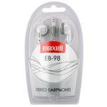 Maxell EB-98 White In-Ear Headset – Headphones (In-Ear, In-Ear, Wired, 20 – 23000 Hz, 1.2 m, White)