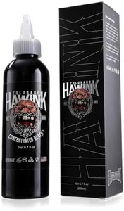 Hawink Tattoo Ink 6.7oz (200ml) Vegan-Friendly USA Standard Pigment Concentrated Black TI963-6.7OZ-S
