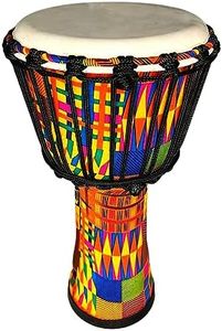 TAOSKNE Hand Drum, Djembe, Bongo, Congo,Easy to learn and portable， Suitable for Beginners and Professional Drummers (Orange)