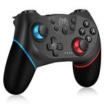 [2024 New Version] Switch Controller, Wireless Pro Controller Switch Lite, Switch Remote Controller Gamepad Joystick, Turbo and Dual Vibration (Black)