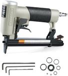 Woodpecker N7116S 22 Gauge Rapid Pneumatic Upholstery Stapler Adjustable Frequency Air Power Fine Wire Staple Gun 3/8-Inch Crown Upholstery Staple Gun 1/4-Inch to 5/8-Inch Leg Length for Upholstering