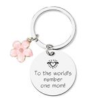 Best Mom Ever Gift Keychain for Women Mama Birthday Gifts for Mommy I Love You Gift for Her Christmas Gifts for Moms Mother in Law Bday Gift Ideas Step Bonus Mom Retirement Gifts from Daughter Son