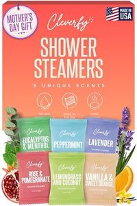 Cleverfy Shower Steamers Aromatherapy - Box of 6 Premium Shower Bombs with Essential Oils.Self Care Christmas Gifts for Women and Gifts for Mom. Red Set