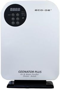 ECODE® Générateur d'ozone Purificateur d'air et d' Eau,Ozonator Plus, Machine à Ozone pour Purification et Élimination des Odeurs, Télécomande, Enlève les Pesticides sur Légumes, Fruits Ozone 500mg/h
