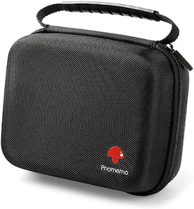 Phomemo Label Maker Case Compatible M220 M110 M108 M260 M221 M120 M200 M150 M250 Printer, with Mesh Pocket for Accessories (Case Only)