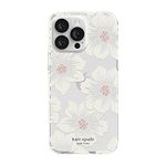 kate spade new york Protective Hardshell Case Compatible with Apple iPhone 14 Pro Max - Hollyhock Floral Clear [KSIPH-225-HHCCS]