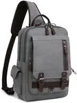 mygreen Sling Bags Chest Shoulder Backpacks, Sling Backpack Crossbody Messenger Bag Travel Outdoor Men Gray, XL