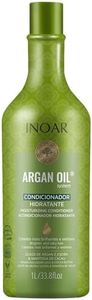 INOAR Argan Moisturizing Conditioner with Moroccan Argan Oil for Intensive Hydration, Shine & Softness, 33.8 Fl Oz