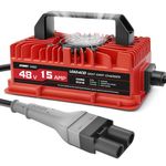 EPOWREY 15 AMP Golf Cart Battery Charger for 48 Volt Yamaha G19 - G22 with 2 Pin Plug-Lead Acid