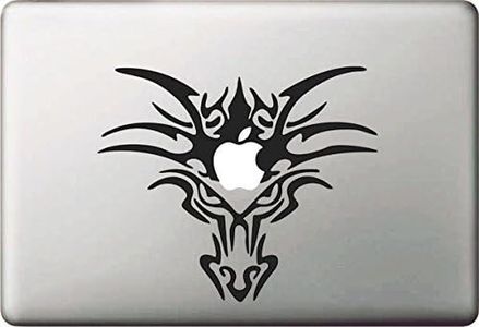 Vati Leaves Removable Dragon Cool Design Vinyl Decal Sticker Skin Art Black for Apple Macbook Pro Air Mac 13" 15" inch/Unibody 13 15" Inch Laptop