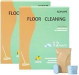 SOPAMI 24pcs Floor Cleaning Solution Tablet Deep Cleans for Multiple Hard Floors, Tile and Vinyl Floors，Suitable With All Robot Vacuums with Mopping and Cordless Wet/Dry Vacuum Mop Cleaner lemon Scent