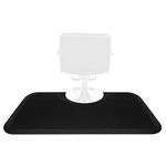OmySalon 1/2'' Thick Anti Fatigue Mat for Hairstylist Standing, 3'x5' Barber Floor Matt with Round Cut Out for Salon Styling Chair, Hair Cutting Hairdressing Equipment