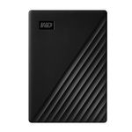 Western Digital 2Tb My Passport Portable Hard Disk Drive, Compatible with Windows and Mac, External Hdd-Black, usb3.0, Pack of 1