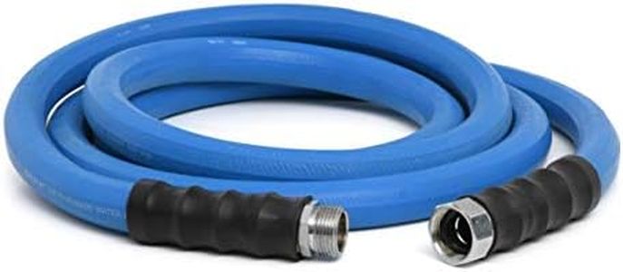 Zephyr Next-gen Garden Hose (3/4in x 15ft, Ultra-Light Flexible Rubber, Brass Fittings)