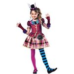 amscan set high (PKT) (9903197) Child Girls Miss Hatter Costume (11-12yr) Brand Grp1