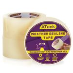 ATack Window Weather Seal Tape for Windows and Doors 2" x 30yds (3-Pack) Weather Sealing Tape for Windows to Keep Cold Out for Winter Residue-Free Stripping Air Conditioner Sealing Tape for Windows