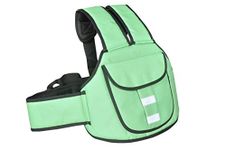 Crawl'in Kids Adjustable Safety Harness Belt Child Vehicle Motorcycle Ride Strap for Two Wheeler Travel Horse Back Riding with Padded Strap for Children Babies – 2-6 year (Green)