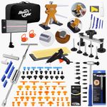 Super PDR Paintless Dent Removal Kit, Dent Puller Kit, Car Dent Removal Tools with Dent Lifter,Bridge Puller,Slide Hammer 2 in 1 T-Type Slide Hammer for Repair Door Ding, Creases and Hail Damage