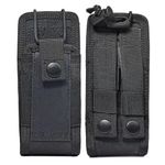 UAYESOK Molle Radio Pouch Case 2 Way Radio Holster Walkie Talkie Holder for Security Belt for Motorola Baofeng Kenwood President Icom Midland Retevis Yaesu Tactical Interphone Intercom Bag