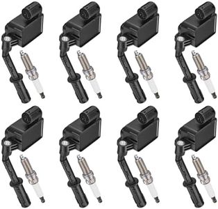 BDFHYK 8 Ignition Coil Pack UF733 and 8 Iridium Spark Plug ZR6SII3320 Compatible with Mercedes-Benz GLE63 GLS550 GLS63 GL550 GL63 ML550 ML63 GL450 4.7L 5.5L V8 2012 2013 2014 2015 Coil for UF728 UF748