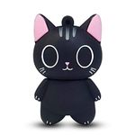 LEIZHAN Cute USB Flash Drive Character Thumb Drive for Kids Students Gift Pendrive (Cat, 16GB)