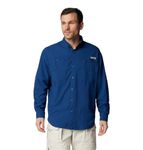 Columbia Mens Tamiami II Long Sleeve Shirt, Carbon, L