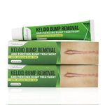 Advanced Keloid Bump Removal Gel: Silicone Keloid Scar Removal Cream for Scars from Piercing, Surgical Marks, Acne, and Burns, Keloid Treatment for Ears, Face, and Body with Healing Formula 30g x 2