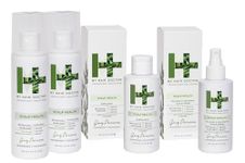 My Hair Doctor Scalp Health Set - Vegan Shampoo (250ml), Conditioner (200ml), Exfoliant (150ml) & Soothing Spray (150ml) - Scalp Psoriasis Treatment - Dry Scalp Treatments Flaky Itchy Scalp Treatment