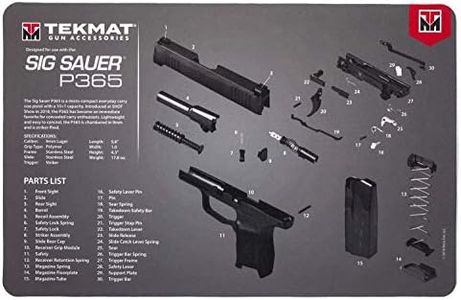 TekMat Cleaning Mat for use with Sig Sauer P365, Black (TEK-17-SIGP365)