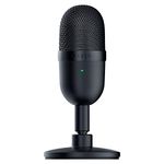 Razer Seiren Mini USB Condenser Microphone: for Streaming and Gaming on PC - Professional Recording Quality - Precise Supercardioid Pickup Pattern - Tilting Stand - Shock Resistant - Classic Black