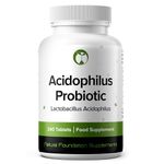 Lactobacillus Acidophilus Probiotic Supplement 240 Tablets 3 Billion CFU Probiotics for Men & Women Vegan Friendly Made in The UK (Lactobacillus Acidophilus)