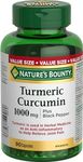 Nature's Bounty Turmeric Curcumin 1000mg Plus Black Pepper, 90 Capsules