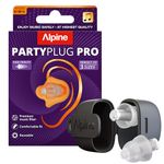 Alpine PartyPlug Concert Ear Plugs - Noise Reduction Ear Plugs for Party, Concert, Festival and Music - Reusable Earplugs (Pro Transparent (Multisize))